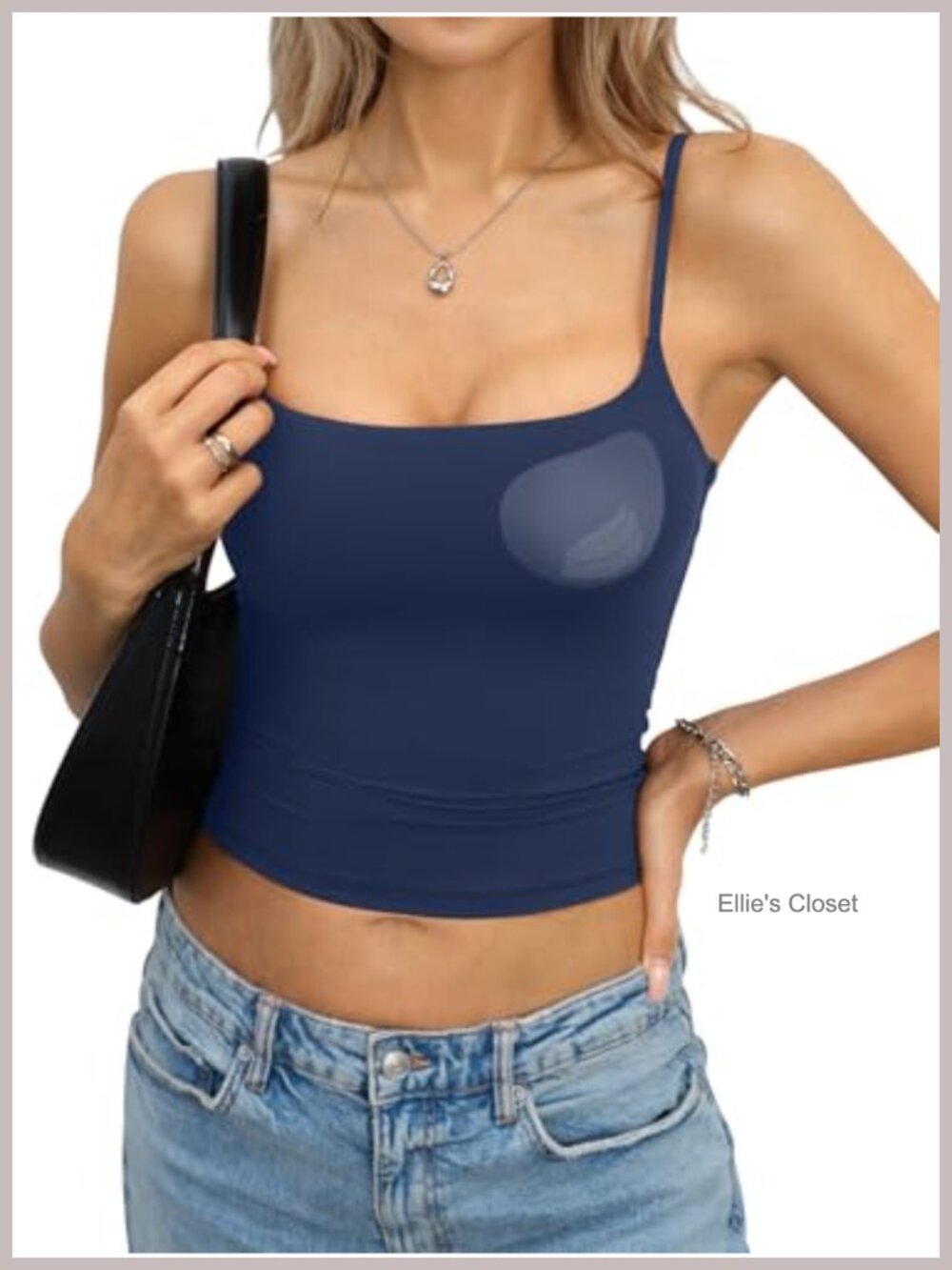 Double Lined Padded Crop Cami Tank Top Y2K Going Out Top